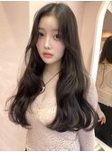 アッシュ/グレージュ/韓国ヘア/渋谷/レイヤー/顔まわり