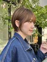 ラボヌールヘアーリアン 川越店(La Bonheur hair Lien)&nbsp;女性らしい丸みショート×ハイライト