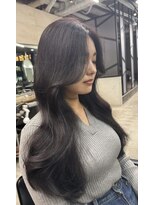 ジーナ 池袋(Zina) 韓国ヘアハッシュカットレイヤーカットグレージュ 小林優