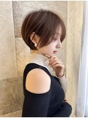 ショートショートボブイノア髪質改善カラー5110