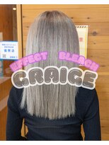 ヘアーメイク ダンス(hair make DANCE) エフェクトブリーチリタッチ ホワイトグレージュ!