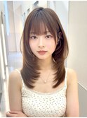 ミディアムレイヤー内巻きワンカール