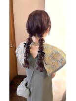 ロチカバイドールヘアー 心斎橋(Rotika by Doll hair) お呼ばれツイン編み下ろし