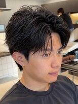 アンサー 渋谷(ANSWER)&nbsp;センターパートフェザーパーマシースルーニュアンスパーマ