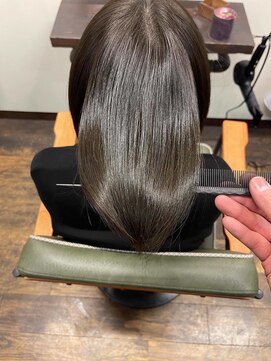 トランク(TRUNK) 艶プルsilkオリーブボブ