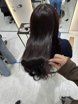 ジーナ 博多筑紫口(Zina) 艶髪 ラベンダーレッド×秋冬暖色系カラー【福田れん】