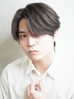 コンフィデンス メンズヘアー(confidence MEN'S HAIR) センターパート/曲がる縮毛矯正/フェザーショート