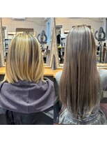 ルフレ 新宿歌舞伎町店(Reflet)&nbsp;デザインブリーチカラー/プルエクステ100/ハイトーン