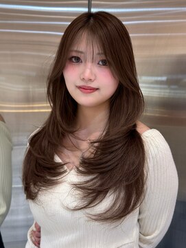 シー バイ ロンド 新宿(Sea by Lond) レイヤーカット×ショコラブラウン［レイヤー/髪質改善/韓国］