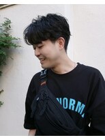 ヒントステーション フォーメンズ(HINTSTATION for Men's)&nbsp;〈浅草 半個室〉センターパート/ニュアンスパーマ
