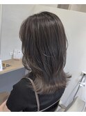 くびれレイヤーヘア/オリーブグレージュ