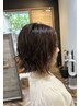 [new/ボブ限定]カット＋韓国風くびれボブパーマ＋モイストtr　￥14800