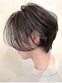 地毛ハイライト/ひし形ショートボブ/くびれショート/A63