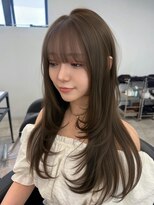 リンドトウキョウ(LINDO TOKYO)&nbsp;大阪/心斎橋/オリーブグレージュ/レイヤーカット/ダブルカラー