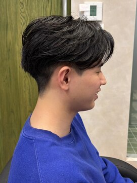 エルマーク 本山(L-MARK) マッシュヘア/黒髪/メンズカット/men's/フェザーパーマ