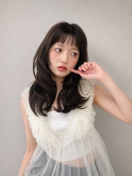 アースコアフュールボーテ 新潟中野山店 (EARTH coiffure beaute) ナチュラルベージュ_韓国ヘア_顔周りレイヤー_ヨシンモリ