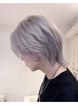 ベレーザ 川越(Beleza)&nbsp;ba20443_シルバーアッシュハイトーンカラー透明感マッシュウルフ