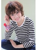『真木よう子くせ毛風』ショートカット