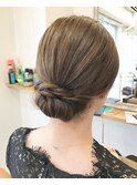 Coast.ヘアアレンジ×大人シニヨン×ノームコア×結婚式ヘア
