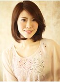 大人美人ヘア 「エレガンス×こなれ感」ボブ。
