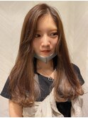ショート×ハイライト白髪ぼかし×マチルダボブ[心斎橋]