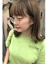 ナンバー アンフィール 渋谷(N° anfeel)&nbsp;丸みバング×ベージュ