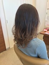 ヘアー ラヴワン 大間々(hair love One) 抜け感グレージュグラデーション