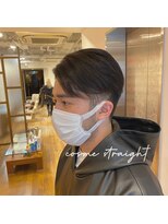 エクリ 麻布十番(equri)&nbsp;コスメストレート　センターパート　ツーブロック