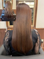 エンレイ(enRei)&nbsp;髪質改善ナチュラルブラウンうる艶ストレートロング