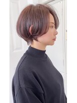 アデプト 綾瀬店(adept)&nbsp;丸みマッシュショート/ピンクブラウン【綾瀬/北千住/亀有】