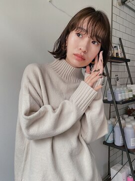 ディッシィ 立川(D'ICI) ボブルフ/カール/こなれハイトーン/プレミアムカラー[立川]