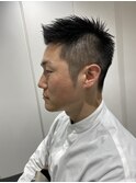 6ミリ刈り上げビジネスショート　アップバング　神保町　茅場町
