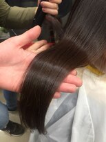 エヌプラス(N+)&nbsp;くびれヘアアプリコットオレンジ夏ハイライトカラー