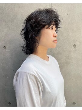 エッセンス(THE ESSENCE) mullet perm切りっぱなしボブエアリーロング美髪ピンクブラウン