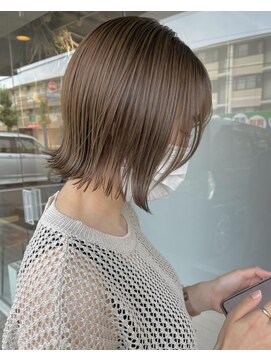 リル 住吉店(LiL) ぱつっとボブ×イルミナグレージュ