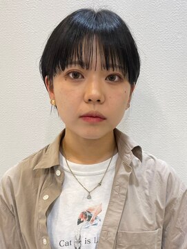 ロンドブルーム 天神大名店(Lond Bloom) 大人マッシュショート丸みショート黒髪ショートベリーショート