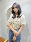 ツヤ髪スタイル/ニュアンスカラー/ブルージュ