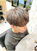 ミルクティーベージュ×ブラックエンドカラー