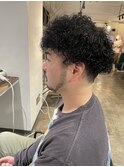 プードルパーマ/メンズパーマ強め/刈り上げツーブロック/名古屋