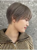 ショートボブくびれショートヘア切りっぱなし長めボブ20代30代