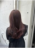 韓国顔まわりレイヤーカットグレージュオリーブベージュブラウン