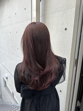 ディジョン(Dijon) 韓国顔まわりレイヤーカットグレージュオリーブベージュブラウン