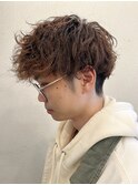 メンズ波巻きパーマ