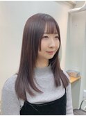 ロング/レイヤー/姫カット/ストレートカール/艶髪/Aujua