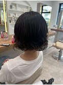 コテ巻き風パーマ