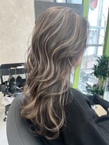 アルドーレフィエロ シンサイバシ(Ardore fiero shinsaibashi)&nbsp;コントラスト極ハイライト☆グレーベージュ