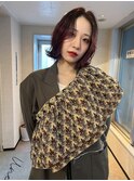 Kotaro ピンクパープルなグラデーションと大人ボブ