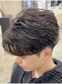 熊本メンズカット フェザーショートパーマ MEN'S HAIR