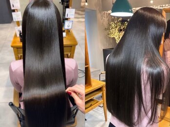 アイノアシェール 西宮(AInoa Cher)の写真/【西宮/髪質改善】≪ナチュラル縮毛矯正エステ＋カット ¥24700→¥19200≫自然で美しいストレートを実現☆