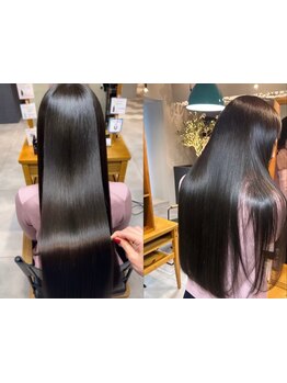 【西宮/髪質改善】≪ナチュラル縮毛矯正エステ＋カット \24700→\19200≫自然で美しいストレートを実現☆